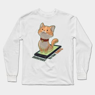 Internet is for CATS Long Sleeve T-Shirt